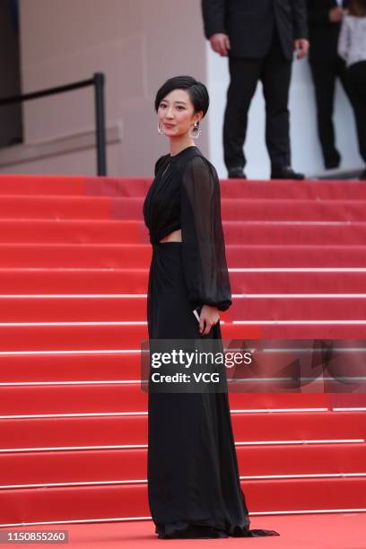 Actress Gwei Lun-mei attends the screening of 'Once Upon A Time In Hollywood' during the 72nd annual Cannes Film Festival on May 21, 2019 in Cannes,...