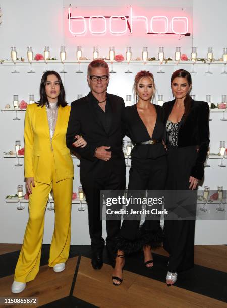 Amelia Grey, Harry Hamlin, Delilah Belle and Lisa Rinna attend Delilah Belle x Boohoo.com Premium at Bootsy Bellows on May 21, 2019 in West...