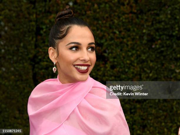 Naomi Scott arrives at the premiere of Disney's "Aladdin" at the El Capitan Theater on May 21, 2019 in Los Angeles, California.