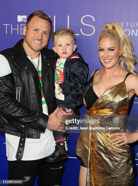 Spencer Pratt, Connor Pratt and Heidi Pratt attend the premiere of MTV's "The Hills: New Beginnings" at Liaison on June 19, 2019 in Los Angeles,...