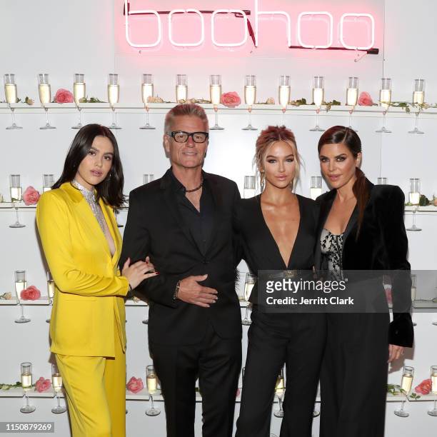 Amelia Grey, Harry Hamlin, Delilah Belle and Lisa Rinna attend Delilah Belle x Boohoo.com Premium at Bootsy Bellows on May 21, 2019 in West...
