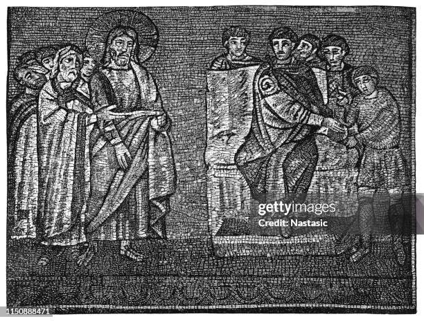 Jesus Vs Rome 168 Statue Of Jesus Christ High Res Illustrations - Getty Images