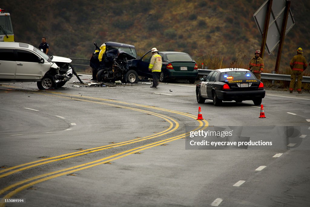 Mountain highway - auto accident fatality