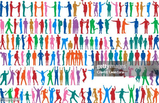 stockillustraties, clipart, cartoons en iconen met zeer gedetailleerde mensen - friendship man woman