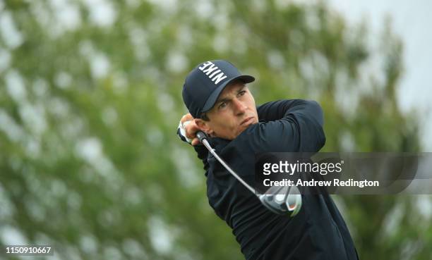 Thorbjorn Olesen of Denmark in action during the Pro Am event prior to the start of the Made in Denmark at Himmerland Golf & Spa Resort on May 22,...