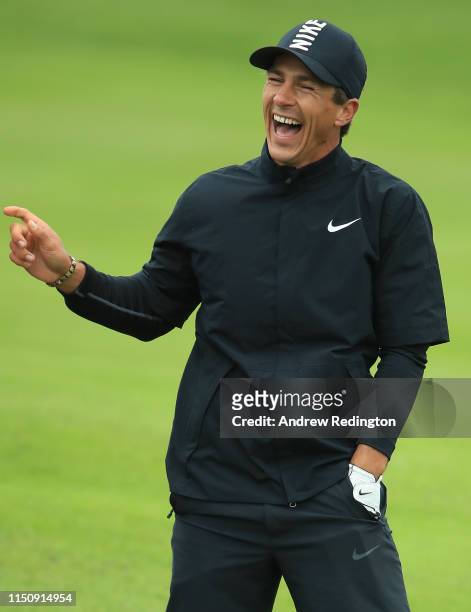 Thorbjorn Olesen of Denmark in action during the Pro Am event prior to the start of the Made in Denmark at Himmerland Golf & Spa Resort on May 22,...