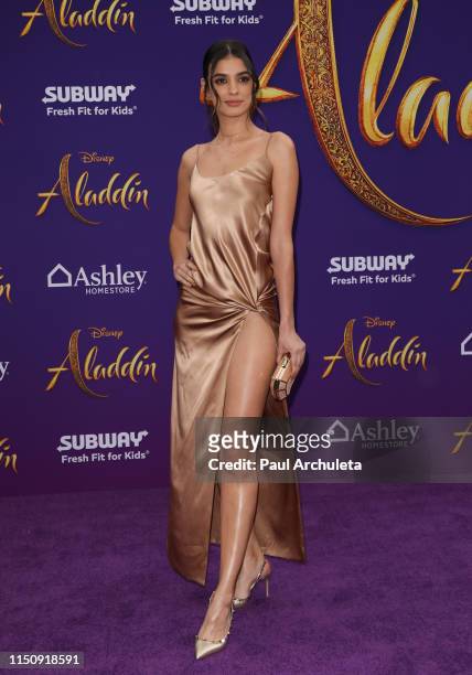 Actress Laysla De Oliveira attends the premiere of Disney's "Aladdin" on May 21, 2019 in Los Angeles, California.
