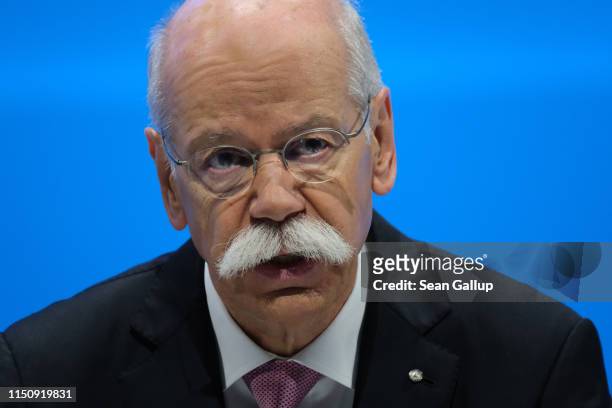 Dieter Zetsche, Chairman of Daimler AG, speaks at the annual Daimler AG shareholders meeting on May 22, 2019 in Berlin, Germany. Daimler has...