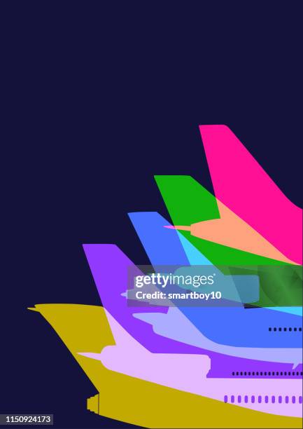 airplanes - traffic controller stock illustrations
