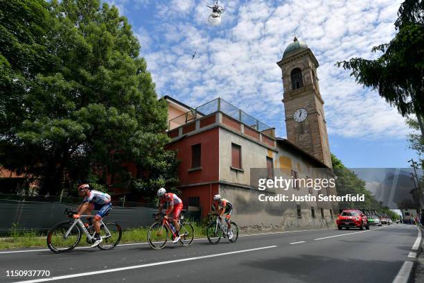 Marco Frapporti of Italy and Team Androni Giocattoli - Sidermec / Mirco Maestri of Italy and Team Bardiani CSF / Damiano Cima of Italy and Team Nippo...