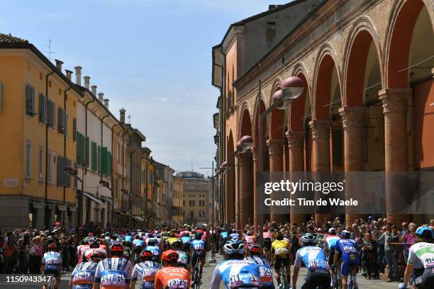 Start / Jakub Mareczko of Italy and CCC Team / Marco Canola of Italy and Team Nippo Vini Fantini - Faizane / Carpi City / Peloton / Fans / Public /...