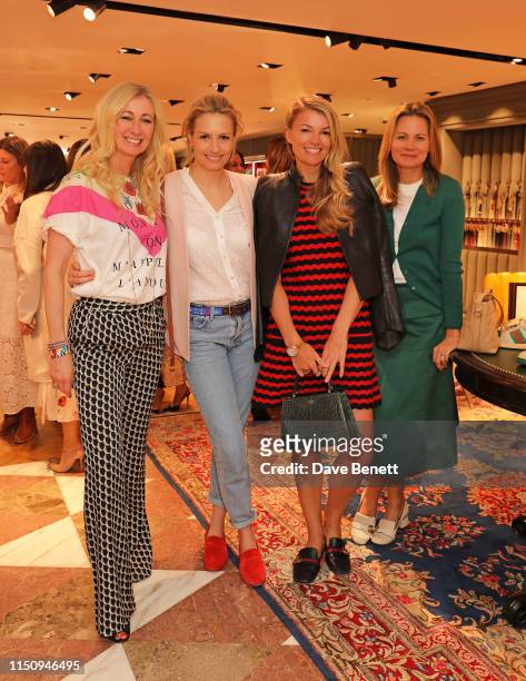 Jenny Halpern Prince, Sofia Wellesley, Amy Gardner and Jane Gottschalk attend the launch of the exclusive Lady Garden T-shirt at Breakfast at Gucci...