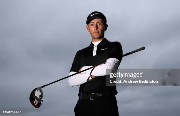 Jack Singh Brar of England poses for a portrait during the Pro Am event prior to the start of the Made in Denmark at Himmerland Golf & Spa Resort on...