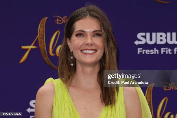 Actress Meghann Fahy attends the premiere of Disney's "Aladdin" on May 21, 2019 in Los Angeles, California.