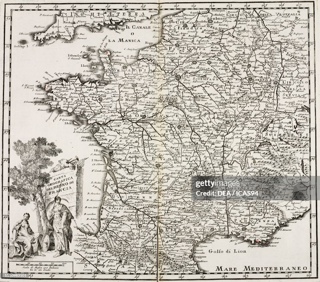 Map of Kingdom of France