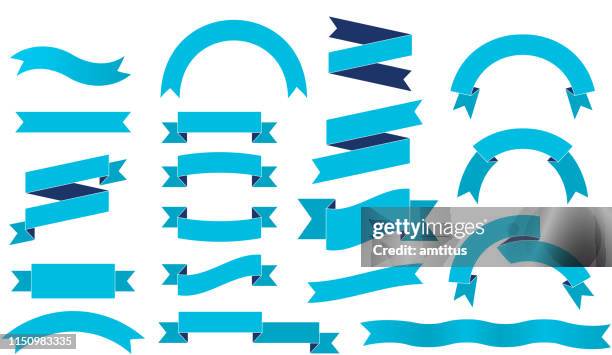 ribbon set - arch stock illustrations