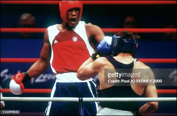 Sydney Olympics: Boxing in Sydney, Australia on September 30, 2000 - Boxe 91kg: gold for Felix Savon against Soultanakhmed Ibraguimov .