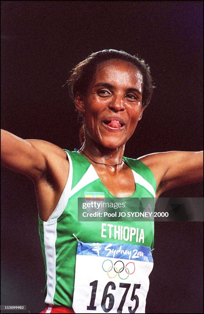 Sydney Olympics: Derartu Tulu Wins Women'S 10000 Meters Final In Sydney, Australia On September 30, 2000.