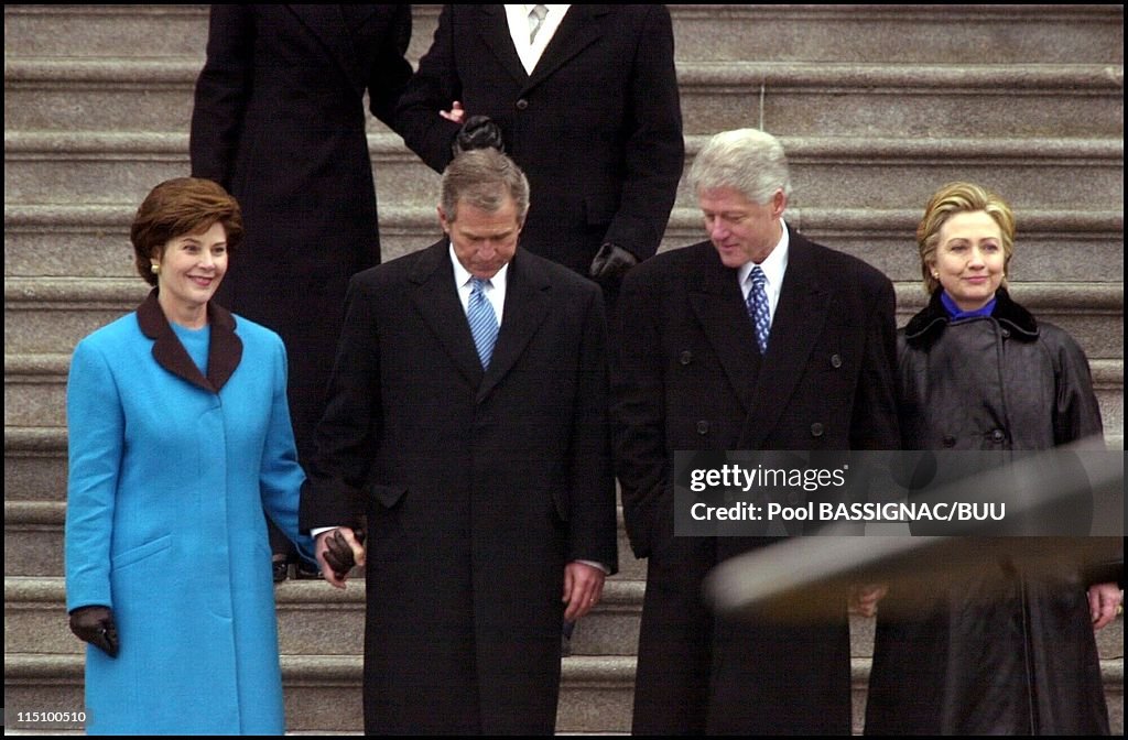 2001 Inauguration Inaugural parade in front of the White House in Washington, United ...