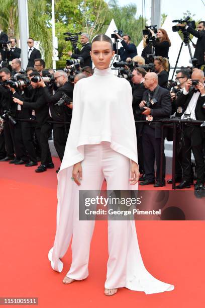 Josephine Skriver attends the screening of "Oh Mercy! " during the 72nd annual Cannes Film Festival on May 22, 2019 in Cannes, France.