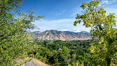 View on Mount Logan, from Logan city center, Utah,