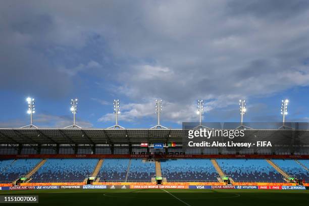 General view of Lublin Stadium prior to the 2019 FIFA U-20 World Cup on May 22, 2019 in Lublin, Poland.