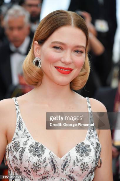 Lea Seydoux attends the screening of "Oh Mercy! " during the 72nd annual Cannes Film Festival on May 22, 2019 in Cannes, France.