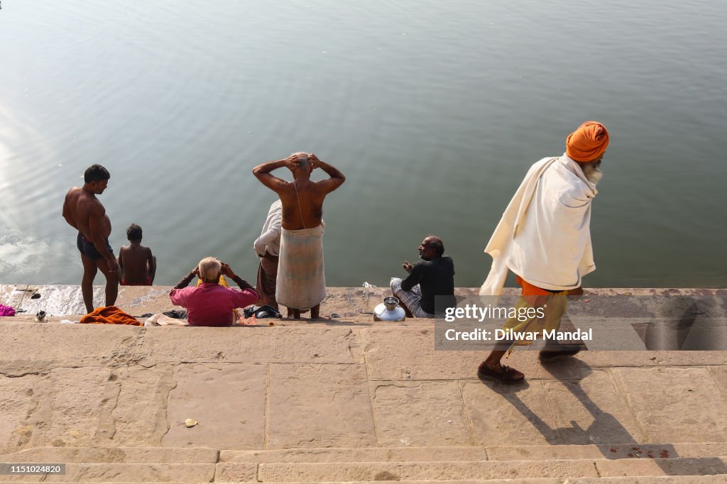 Daily Life Scene At Varanasi