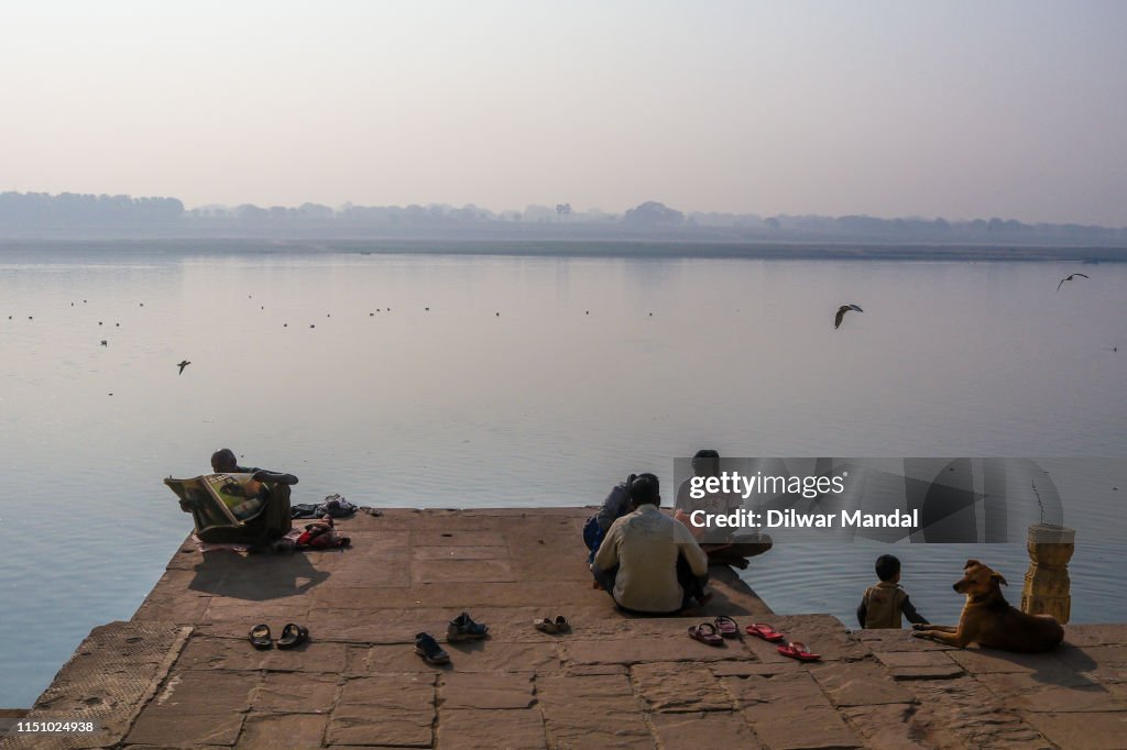 Daily Life Scene At Varanasi