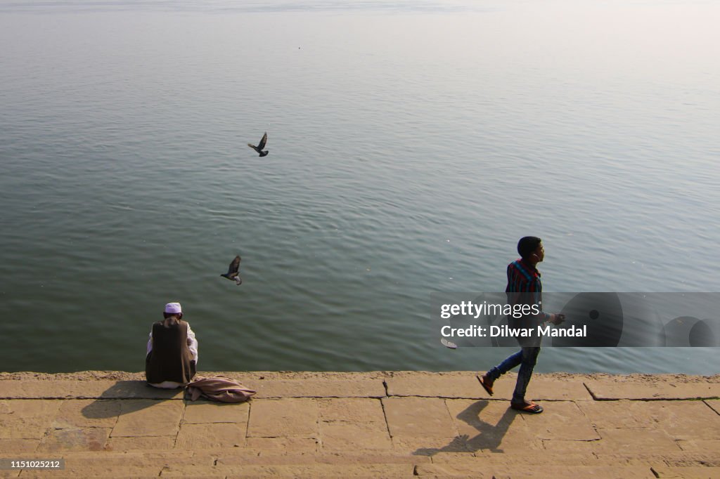 Daily Life Scene At Varanasi