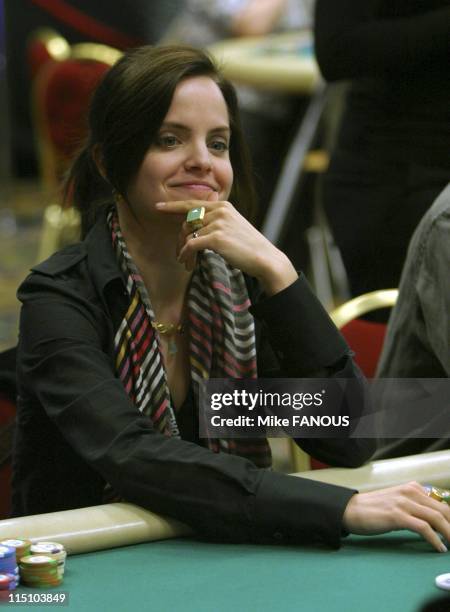 World Poker Tour Invitational at the Commerce Casino in Los Angeles, United States on February 23, 2005 - Mena Suvari plays poker at the World Poker...
