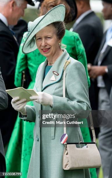 Princess Anne, Princess Royal on day three, Ladies Day, of Royal Ascot at Ascot Racecourse on June 20, 2019 in Ascot, England.