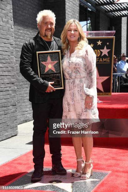 Lori Fieri and Chef Guy Fieri who was honored with the 2,664th Star on the Hollywood Walk of Fame Star, in Hollywood, California.