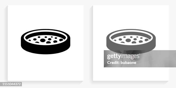 illustrations, cliparts, dessins animés et icônes de icône de boîte de petri noir et blanc carré - boîte de pétri