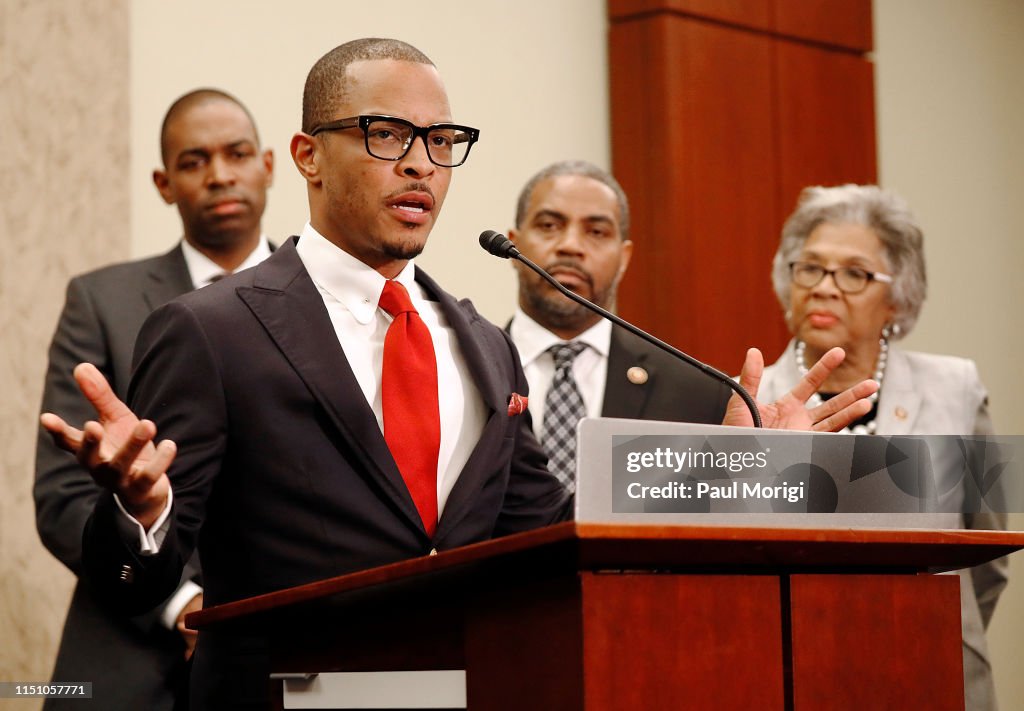 T.I. Harris & Charlamagne Tha God Join Congressional Black Caucus Press Conference On Investing In Black Communities