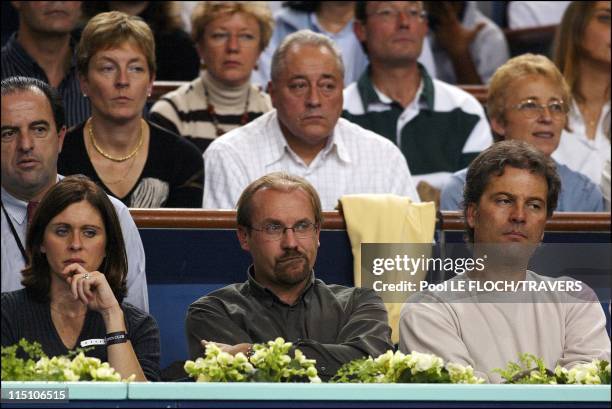 Eighth finals at the BNP Paribas tennis masters in Paris, France on November 01, 2002 - Laurent Fignon.