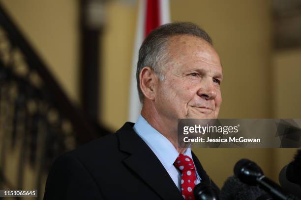 Roy Moore announces his plans to run for U.S. Senate in 2020 on June 20, 2019 in Montgomery, Alabama. Moore lost a special election in 2017 for the...