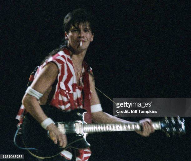 September 15, 1983 MANDATORY CREDIT Bill Tompkins/Getty Images Andy Taylor, lead guitaritst of Duran Duran performs at Madison Square Garden on...