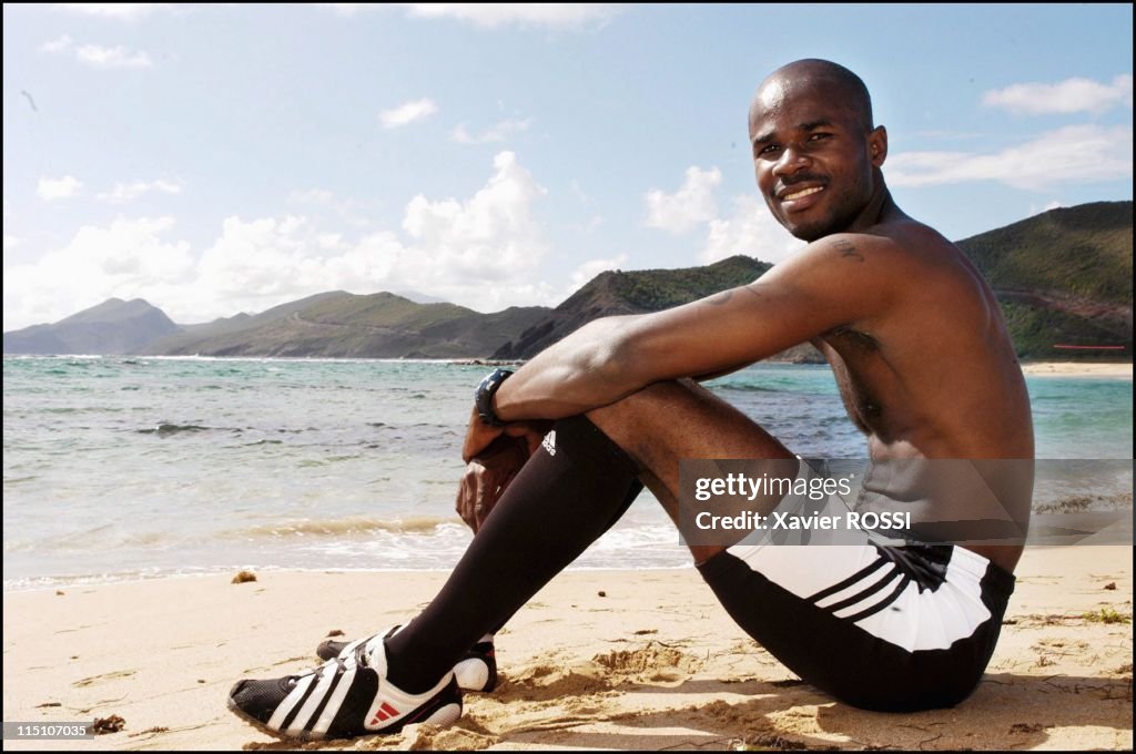 Kim Collins, 100 Meters World Champion Comes Home To Saint Kitts And Nevis In September, 2003.