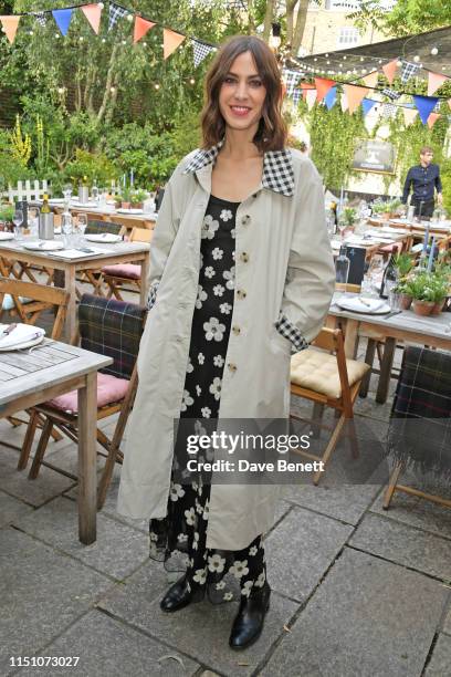 Alexa Chung attends the VIP London launch of the Barbour by ALEXACHUNG collection at The Albion on June 20, 2019 in London, England.