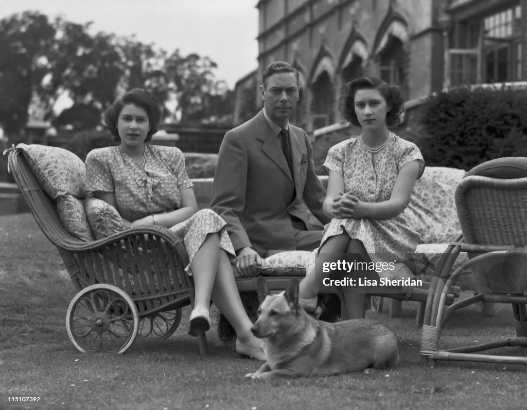 King George VI And Daughters At Windsor