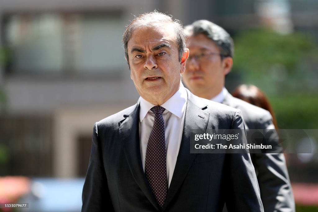 Former Nissan Chairman Ghosn Attends Pretrial Procedures