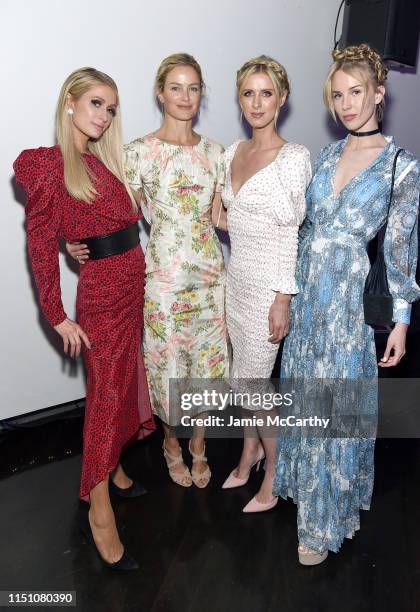 Paris Hilton, Carolyn Murphy, Nicky Hilton Rothschild and Tessa Hilton attend the Animal Haven Gala 2019 at Tribeca 360 on May 22, 2019 in New York...