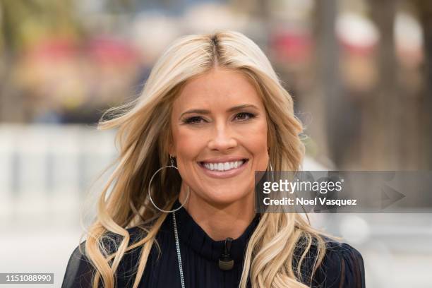 Christina Anstead visits "Extra" at Universal Studios Hollywood on May 22, 2019 in Universal City, California.