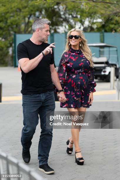 Ant Anstead and Christina Anstead visit "Extra" at Universal Studios Hollywood on May 22, 2019 in Universal City, California.