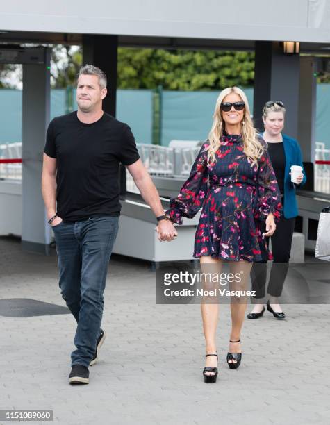 Ant Anstead and Christina Anstead visit "Extra" at Universal Studios Hollywood on May 22, 2019 in Universal City, California.