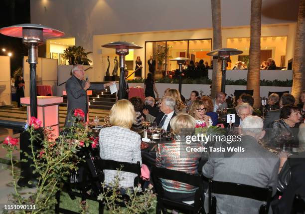 Richard Ziman speaks at the American Friends of the Israel Philharmonic Orchestra Host Annual Los Angeles Benefit Gala at Private Residence on May...