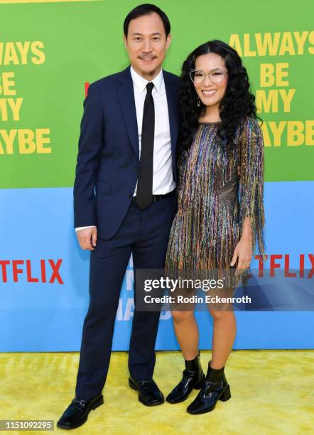 Ali Wong and Justin Hakuta attend the premiere of Netflix's "Always Be My Maybe" at Regency Village Theatre on May 22, 2019 in Westwood, California.