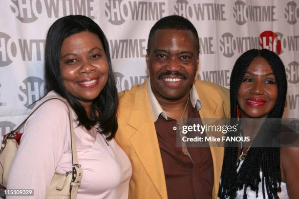 Showtime Presents Premiere of 'Weed' and 'Barbershop' in Los Angeles, United States on July 26, 2005 - Cuba Gooding Sr. And family at the Showtime...