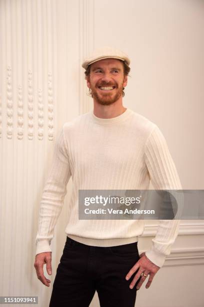 Michael Fassbender at the "Dark Phoenix" Press Conference at the Mandarin Oriental Hotel on May 22, 2019 in London, England.